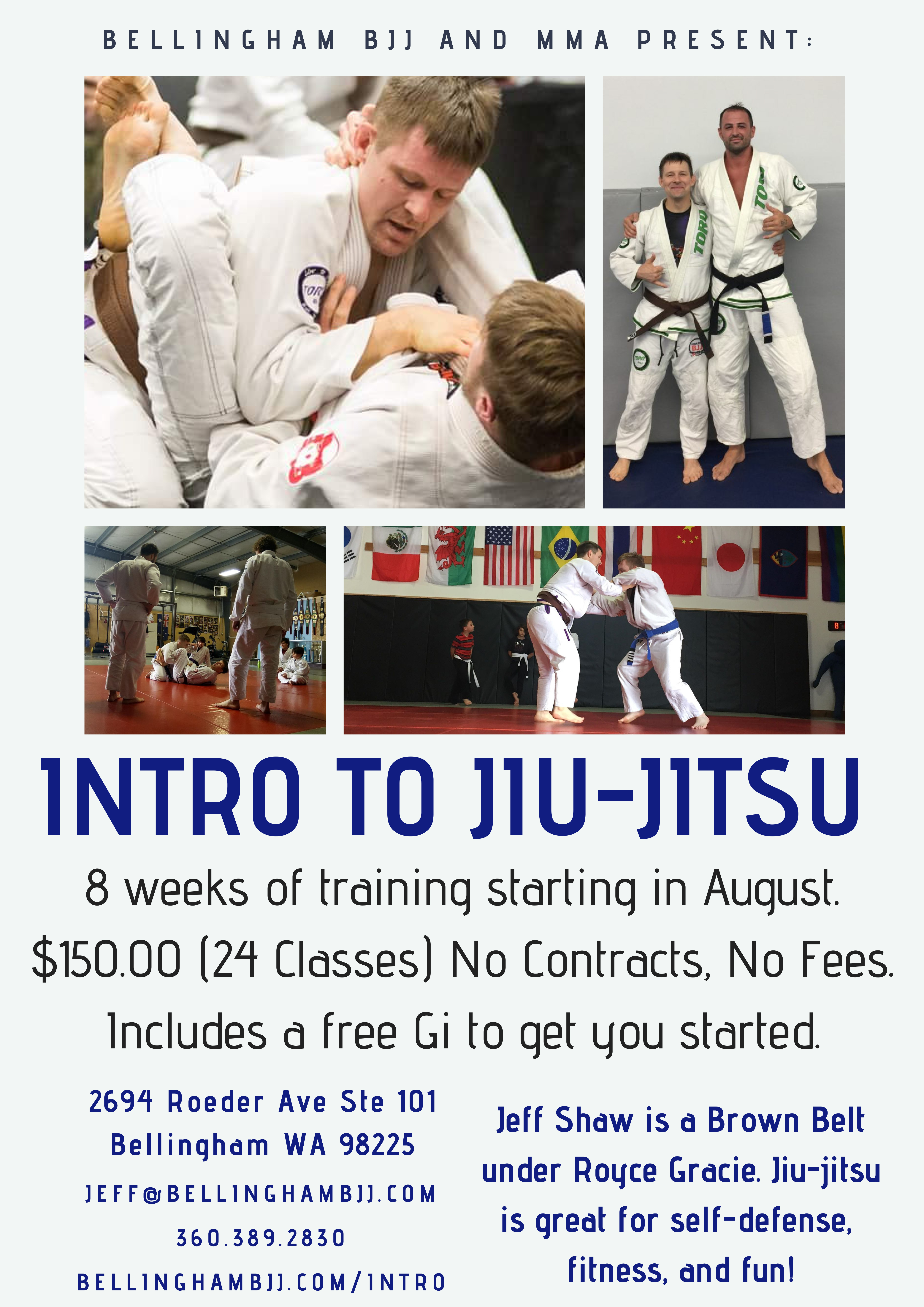 We’re offering an eight-week introduction to jiu-jitsu class!
