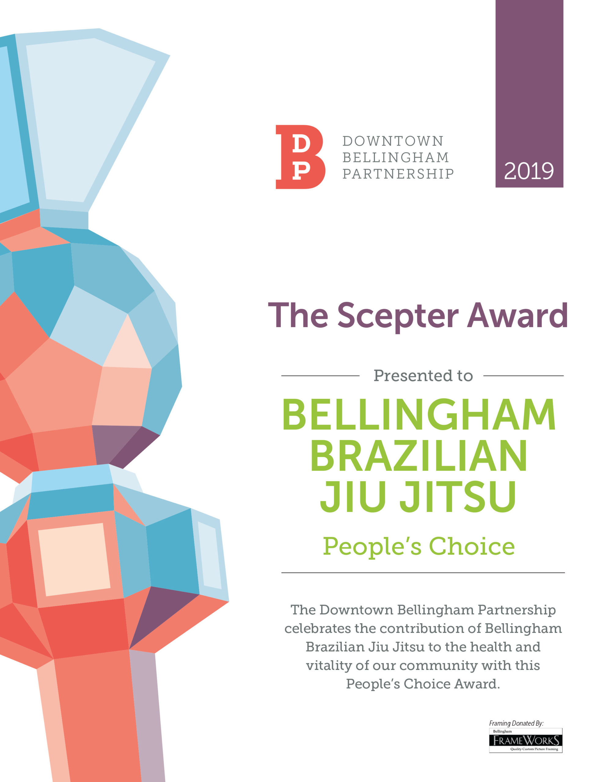 Bellingham BJJ wins downtown business award